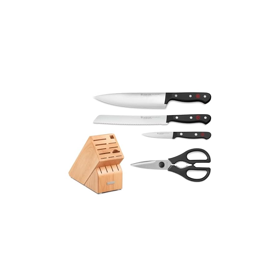 WUSTHOF-Gourmet-5Pc-Block-Set WÜSTHOF Gourmet 5Pc Block Set