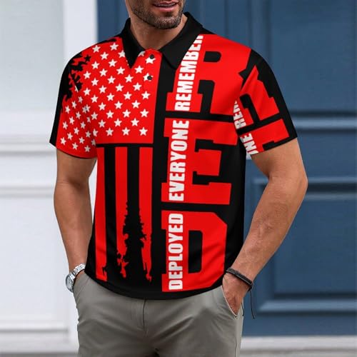 R.E.D Remember Everyone Deployed Red Friday 4 Mens Polo Shirt Short Sleeve Top Tee Casual T-Shirt2