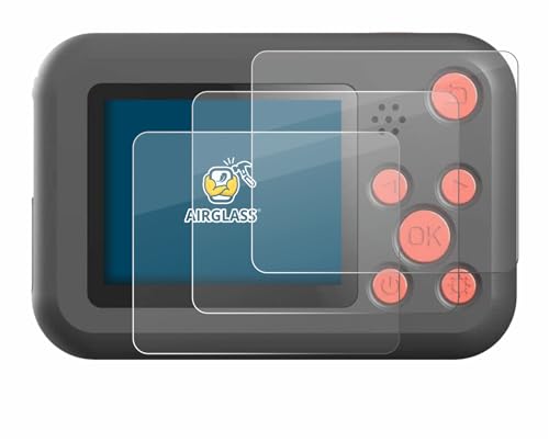 brotect Glass Screen Protector Film for SJCAM FunCam (3 Pack) - Glass-Foil 9H Protection [Scratch Resistant, High Clarity]