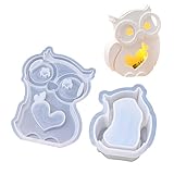 Créez des ornements délicats en forme de hibou avec ce moule en silicone polyvalent, adapté avec de la résine, du plâtre et du ciment pour les projets d'artisanat nécessitant précision et charme artistique
