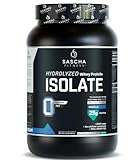 SASCHA FITNESS Hydrolyzed Whey Protein Isolate,100% Grass-Fed (2 Pounds, Vanilla)