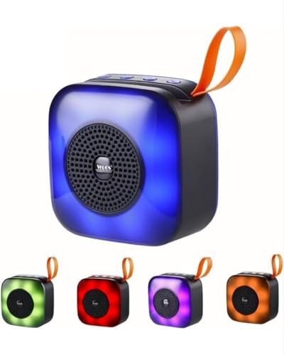 مكبر صوت بلوتوث فرعي مزود بحامل موبايل، مضخم صوت لاسلكي محمو...