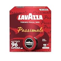 Lavazza, A Modo Mio Espresso Passionale, 96 Coffee Pods, 100% Arabica, Warm and Inviting Taste, Intensity 11/13, Dark Roasting, 6 Packs of 16 Coffee Pods