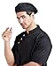 Nanxson Chef Hat Beret Hair Net Caps Restaurant Kitchen Cooking Mesh Chef Cap for Women Men CF9021 (Black)