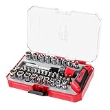 Hyper Tough 52-Piece T-HANDLE RATCHETING SCREWDRIVER SOCKET & BIT SET T-Handle Ratchet Screwdriver...
