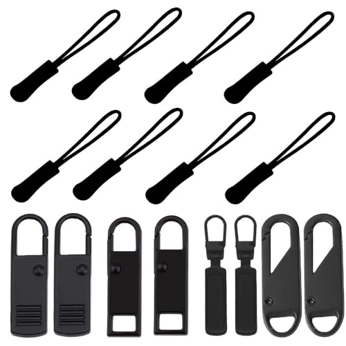 Aeuezxx Cremallera colgante, 16 unidades, antideslizante, cremall...