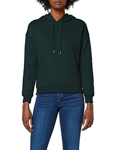Urban Classics Ladies Hoody Sweatshirt Capuche, Femme, Vert bouteille, XL