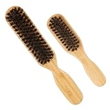 Hohopeti 2個 メンズヒゲブラシ点 理容用シェービング 清掃ブラシ やわらかい毛先で首元や顔の細断毛を優しく除去 携帯便利な軽量設計