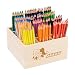 Produktbild JOLLY Classpack - Wood, Supersticks Aqua, Basic colours, Holzbox mit 144 Wasservermalbaren Farbstiften, 12 Grundfarben, Bruchsicher und ungiftig, Ideal für Schule und Kindergarten