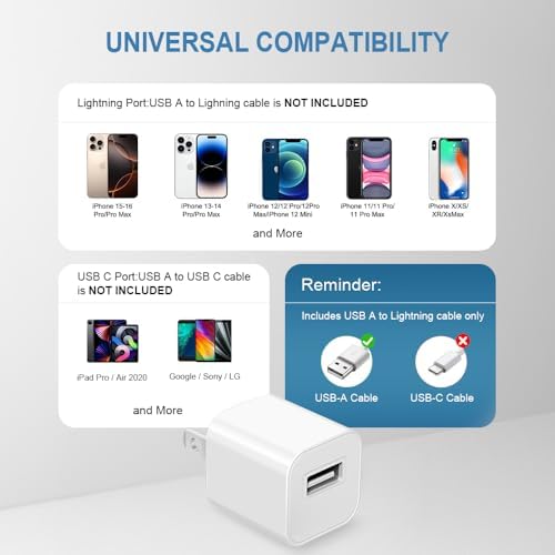 Fast Charger for Apple Watch Charger 6FT Wireless Long Cord with USBA Block — view 4