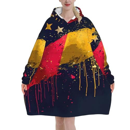 Couverture à capuche chaude et douce en flanelle isolante imprimée Venezuela