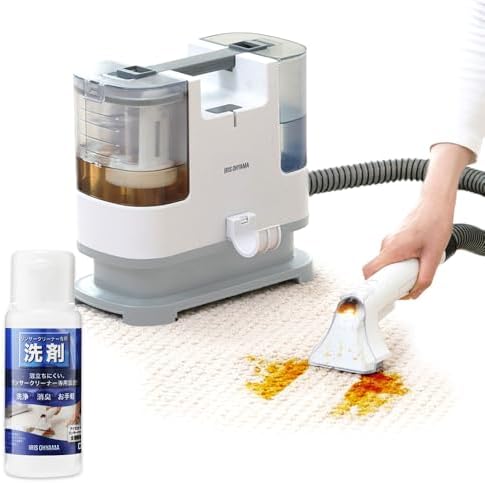 【Amazon.co.jp限定】アイリスオーヤマ リンサークリーナー 自動ポンプ式モデル RNS-P10-W ホワイト&洗浄液セット