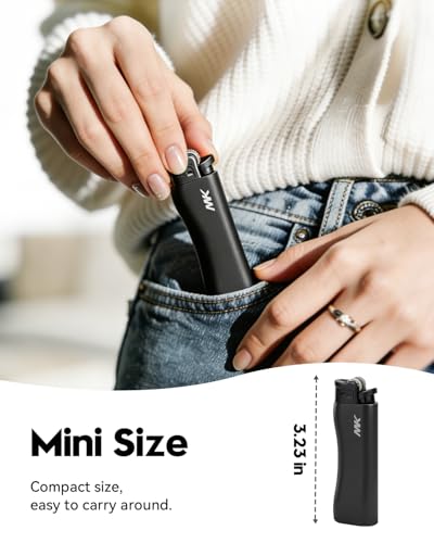Encendedores recargables MK 8 unidades color negro miniatura 6