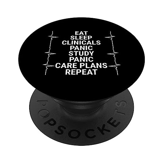 Eat Sleep Clinicals Funny Student Nurse Nursing School PopSockets PopGrip: Swappable Grip for Phones & Tablets