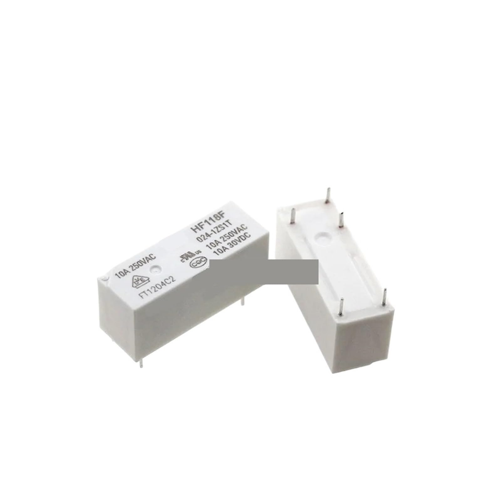 Relais HF118F 012-1ZS1T solution de remplacement 5 broches 10A pour panne de carte
