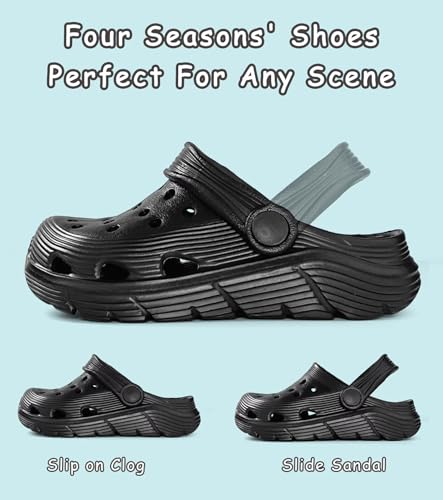 Image of Toddler Kids Garden Clog Slip On Slide Sandals Beach Water Shoes