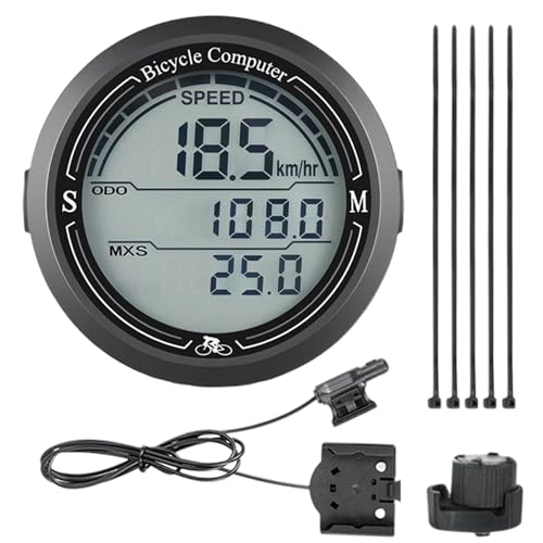 Computadora de bicicleta inalámbrica, odómetro de ciclismo | Pantalla LCD de bicicletas de computadora inalámbrica para bicicletas Odómetro,Armisión y equipo deportivo impermeable para la conducción a