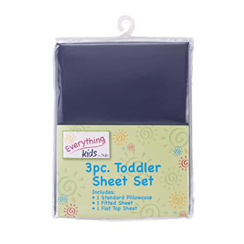 Image of Everything Kids Everything for Kids 3 Piece Toddler Sheet Set, Navy