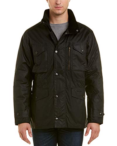 Barbour Mens Sapper Wax Jacket, M, Black