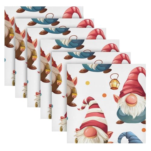 Servilletas de tela multicolor pack x6 20x20 pulgadas miniatura 2
