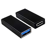USB-C-auf-USB-Adapter zum Verbinden von Samsung Galaxy Note 8/Huawei P20/Google Pixel 3/Apple New Macbook 12 Zoll / Google Nexus 5X/6P und anderen Typ-C-Geräten an einen HP/Dell/Asus/Lenovo Computer Laptop oder USB-A Wand/Auto-Ladegerät zum Synchronisieren und Aufladen.