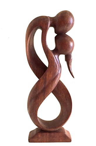 OMA Love Statue Unity and Hug Forever Indivisible Love Abstract Art Wooden Statue, Collector's Quality, XL Size Brand
