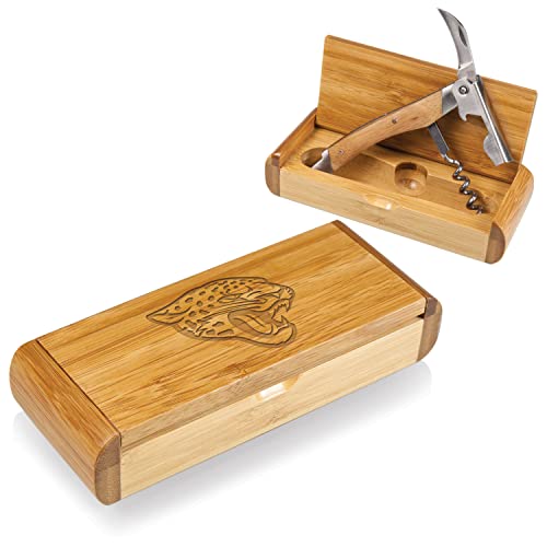 Sacacorchos de camarero de bambú premium con estuche de regalo Elan NFL 4