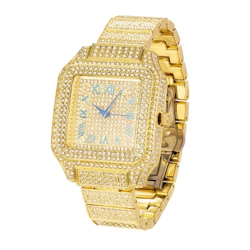 Montre moissanite pour un style hip hop en soirée