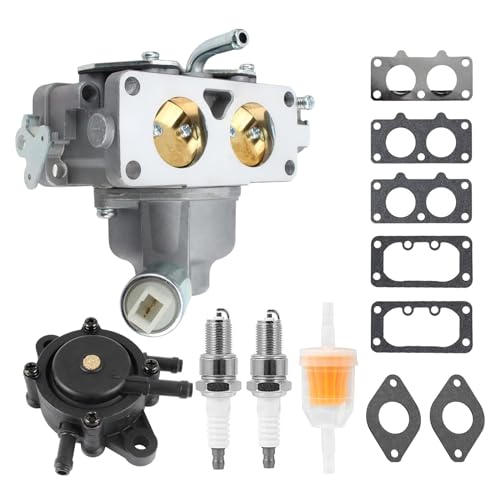 Image of 593392 Carburetor For Briggs & Stratton 44R877 21HP 22HP 23HP 24HP 25HP 26HP 27HP V-Twin Intek Engines With Fuel Pump