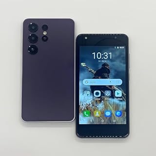 DEMANN GMBH Entsperren Sie Ihr Telefon, 5.0-Zoll-Bildschirm, 2GB RAM + 16GB ROM/TF 128GB, 2MP + 2MP Dual-Kamera, Unterstützung für 4G LTE FDD TDD, Dual-SIM, geeignet für Anfänger. (Purple, 27)