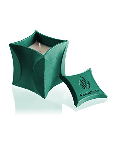 Candellana Candles Candlefort Concrete Candle-Modern II-Turquoise, Scent: for Her