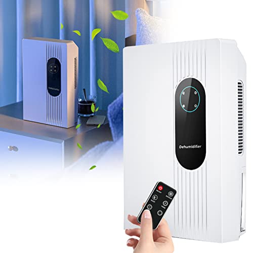 APENCHREN Déshumidificateur Silencieux Portables 2200ml avec Télécommande, Arrêt Automatique, 22W