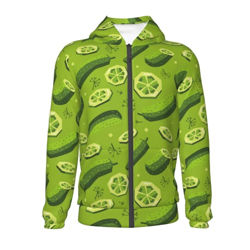 Pickles and Dill Kid Hoodies Boys Zip Up Sweatshirts Girls Pullover with Pocket2