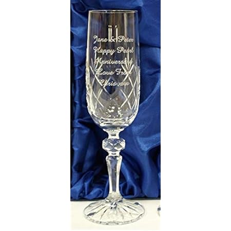 Juliana Personalised Happy 40th Birthday Champagne Glass Flute In Gift Box G Add Your Own Message Amazon Co Uk Home Kitchen