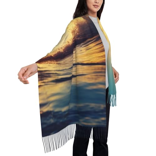 Châle tendance coucher de soleil pour vos balades en mer et soirées fraîches d'automne