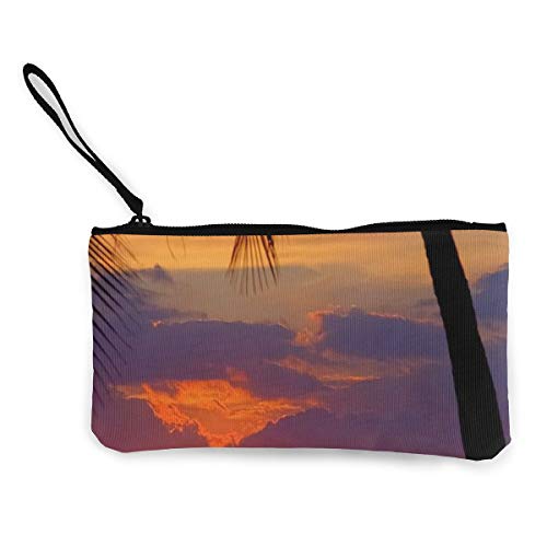 Preisvergleich Produktbild Geldbörse, Kartenhalter, Geldbörse für Damen, Münzgeldbörse und Taschen, bunter Sonnenuntergang