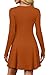 OFEEFAN Fall Fashion Must Haves Sweater Dresses for Women 2025 Long Sleeve Fit and Flare Dress Caramel XL