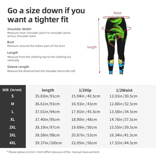 Leggings de moda mujer con estampado de palmera 3D y compresión 5