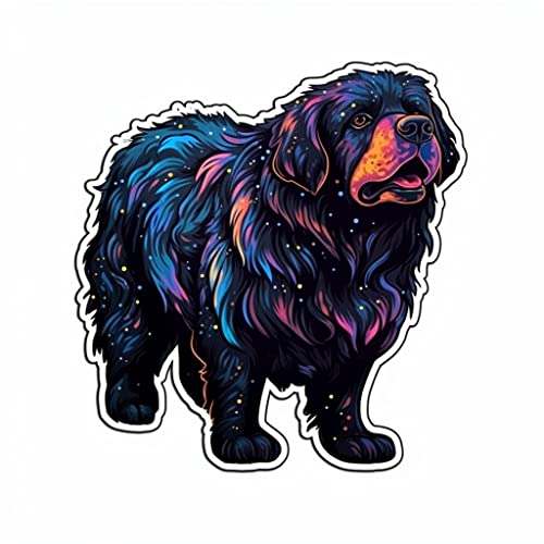 Image of Yoonek Graphics Newfoundland Dog Vinyl Decal Sticker for Car, Laptop, Tumbler, More. #009771-4 inch
