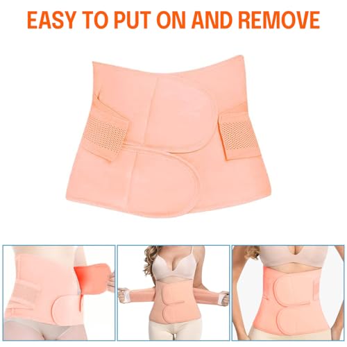 Image of Postpartum Belly Band Support: 2 Sets Adjustable Straps Provide Compression | Lower Back Pain Relief, Helps Hold Tummy, Waist, and Stomach After Birth or C-Section, Comfortable to Wear for a Full Day