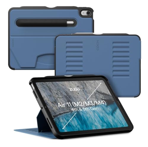 Image of ZUGU CASE Ultra-Thin Protective Case Designed for iPad Air 11 inch (M4, 2026 / M3, 2025 / M2, 2024) / iPad Air 5 /4, 10.9-Inch (2022 /2020) Magnetic Stand with Apple Pencil Charging (Sleep /Wake Cover)