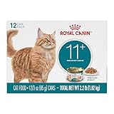 Royal Canin Feline Health Nutrition Aging 11+ Wet Cat Food for Seniors, Thin Slices in Gravy for Cats Over 11 Years, Supports Optimal Health & Vitality, 3 oz can, case of 12