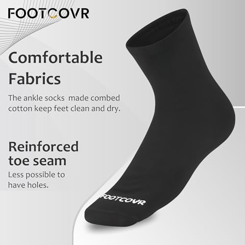 Premium Cotton Ankle Socks for Women & Men - Ultra Soft, Breathable for Size 6-124