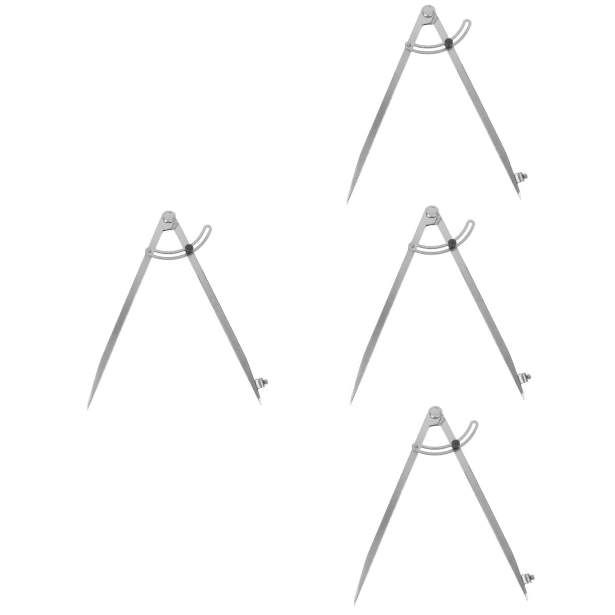 DOITOOL 4 Piezas Multifuncional de Dibujo Geométrico de Precisión Herramienta para Estudiantes y Diseñadores de Compases de Matemáticas Material de Resistente y Duradero