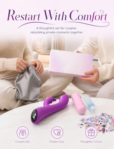 Rabbit Vibrator and Bullet Vibrator Set Women Waterproof Silicone - Image 3