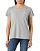 Produktbild Tommy Hilfiger Damen T-Shirt Kurzarm Rundhalsausschnitt, Grau (Light Grey Heather), L