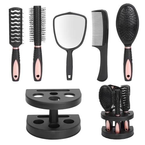 Set de 5 Peines y Cepillos con Espejo y Soporte miniatura 1