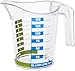 Rotho Domino mały kubek z miarką, 0,15 l, z tworzywa sztucznego (PP), nie zawiera BPA, przezroczysty, 0,15 l (10,2 x 6,9 x 8,9 cm)