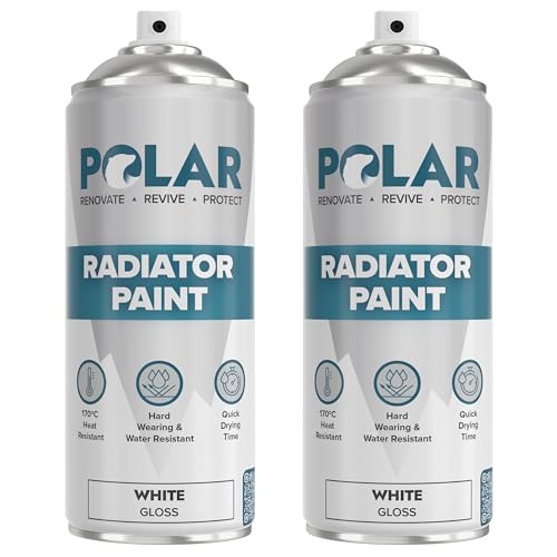 Polar Radiator Spray Paint 2 x 400ml, Gloss, Heat Resistant