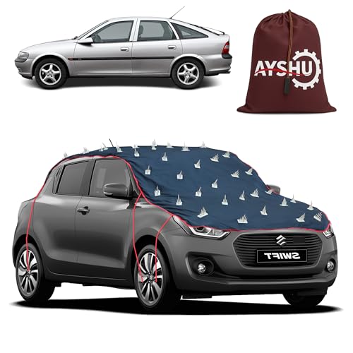 Image of AYSHU Water-Resistant Spike Car Cover for Opel Vectra - Protects from Dogs, Monkeys, Dust, Sunlight & UV - Full Roof Universal Fit